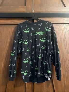 🎃 Disney Parks Nightmare Before Christmas Oogie Boogie Spirit Jersey Sz M — EUC